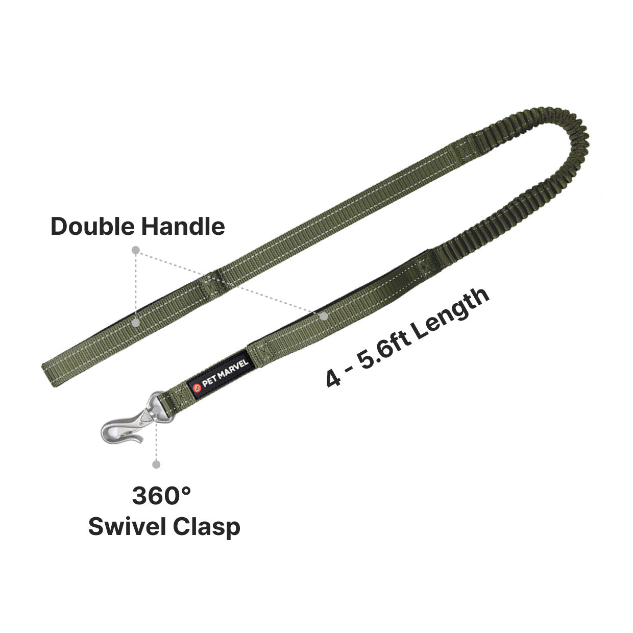 Shock-Absorbing Tactical Leash