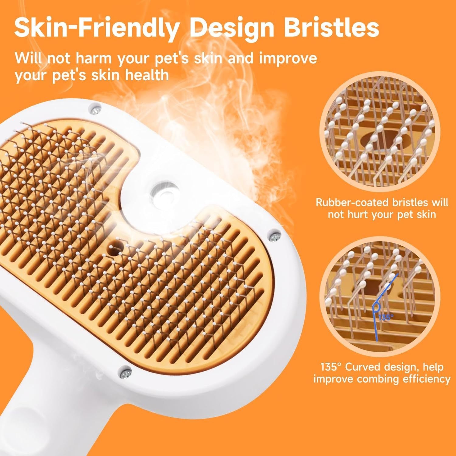 3-in-1 Pet Steam Brush