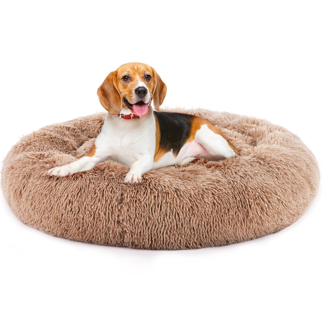 Anti-Slip Round Fluffy Bed