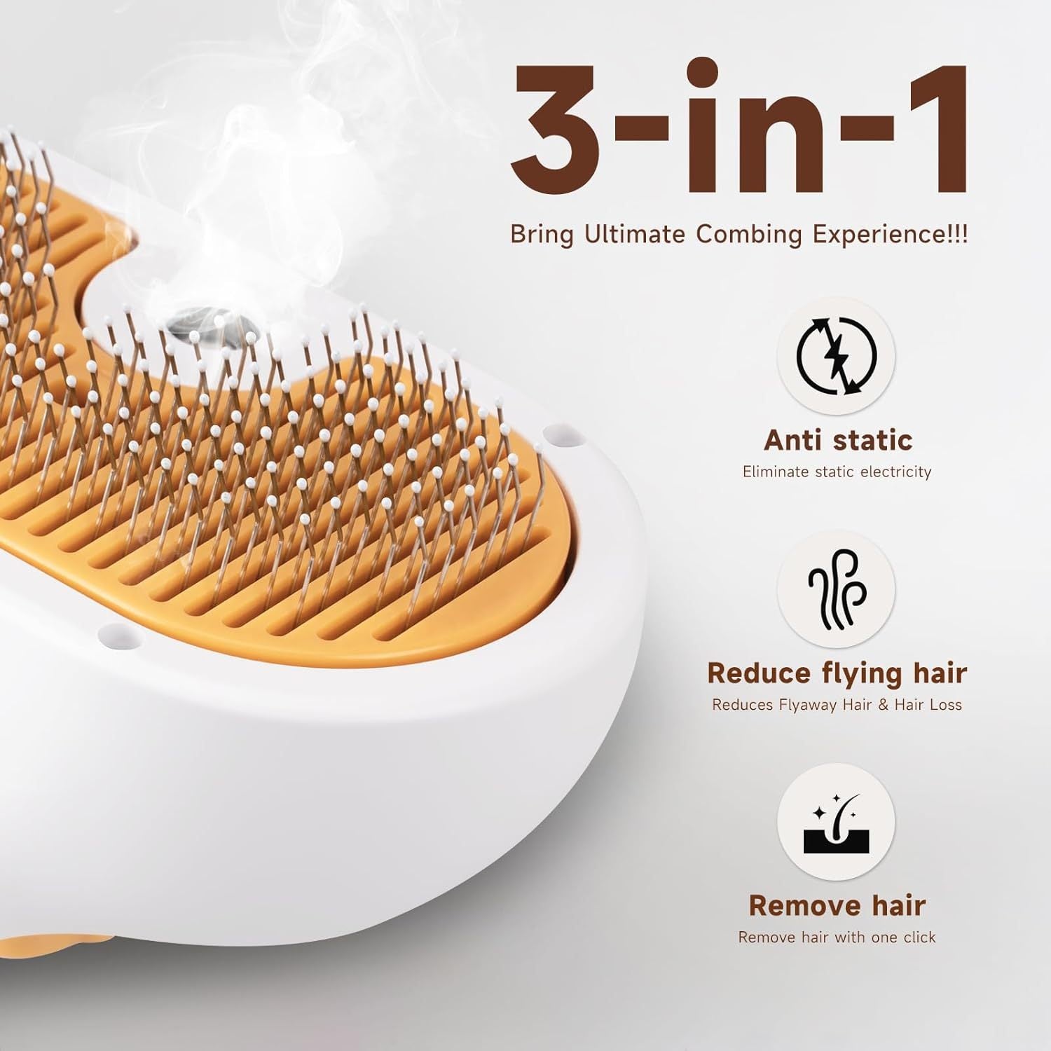 3-in-1 Pet Steam Brush