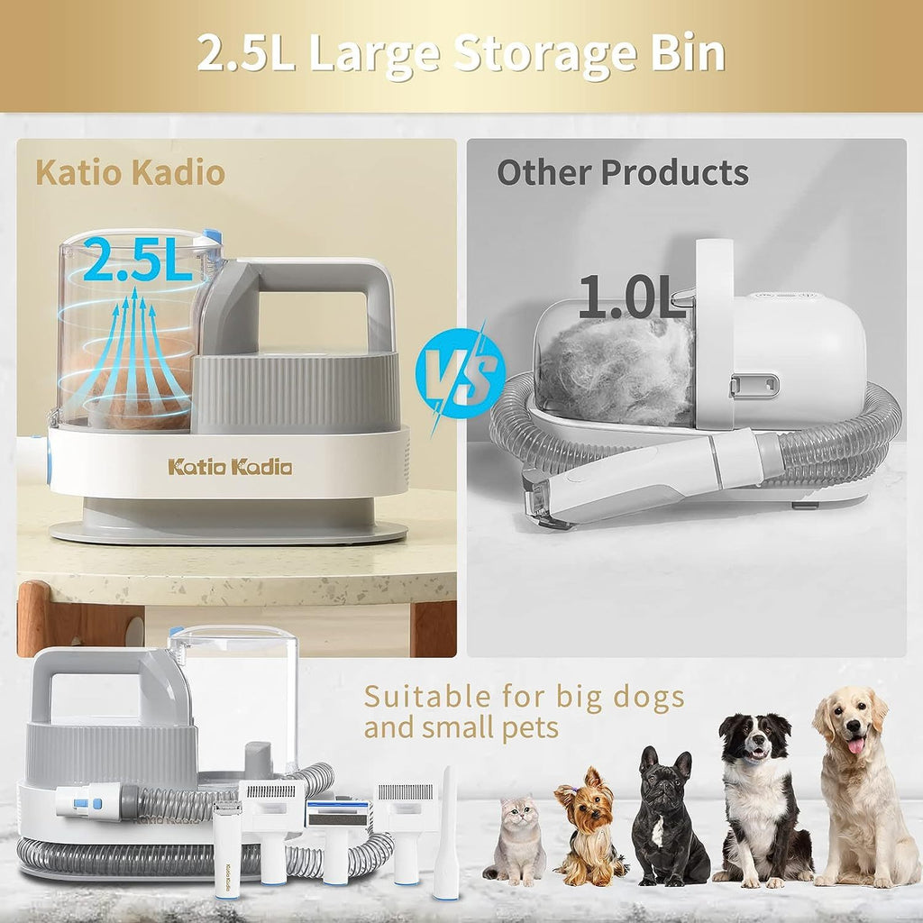 5 In 1 Dog Grooming Kit With Suction