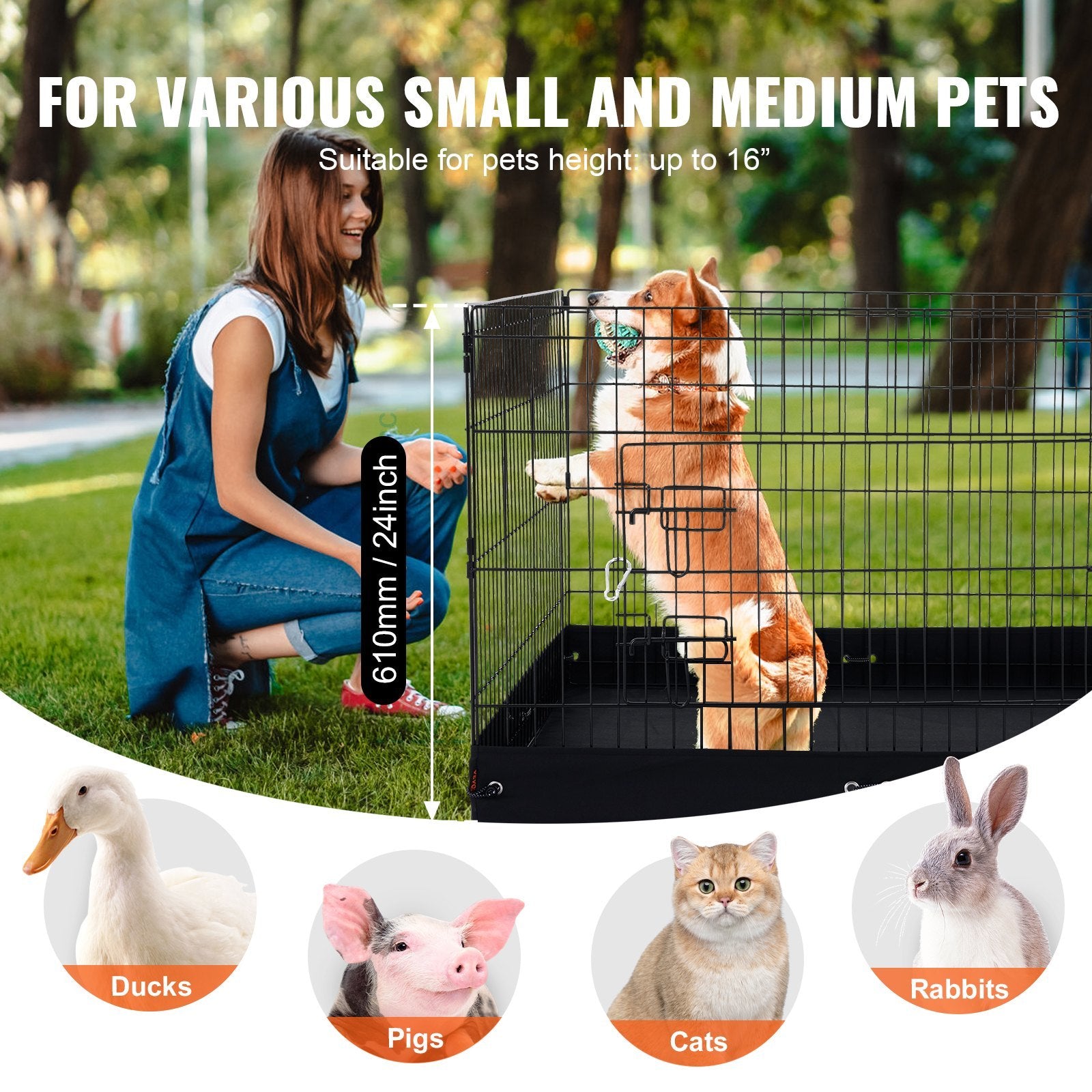 Foldable Metal Dog Playpen