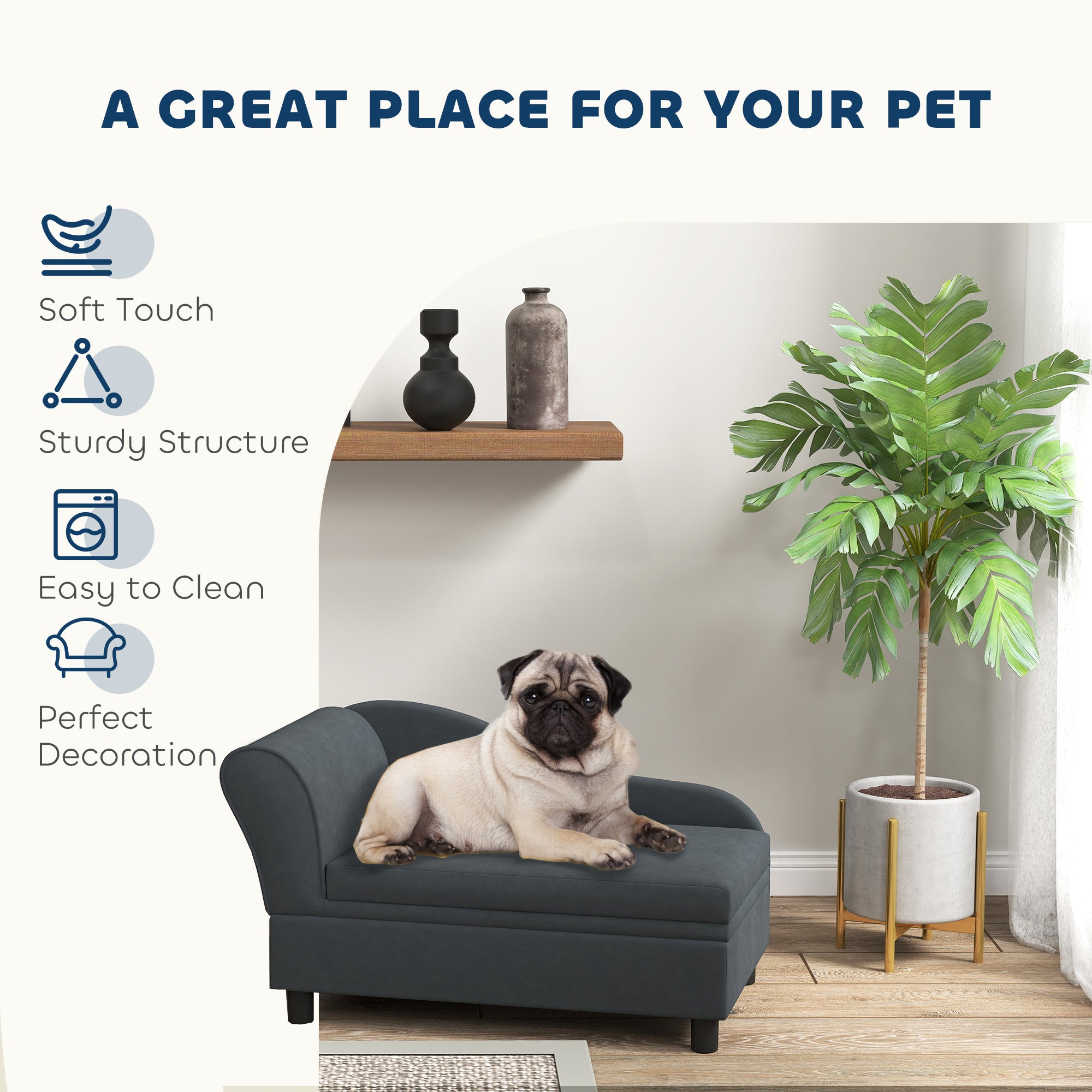 Pet Sofa Bed Couch With Storage