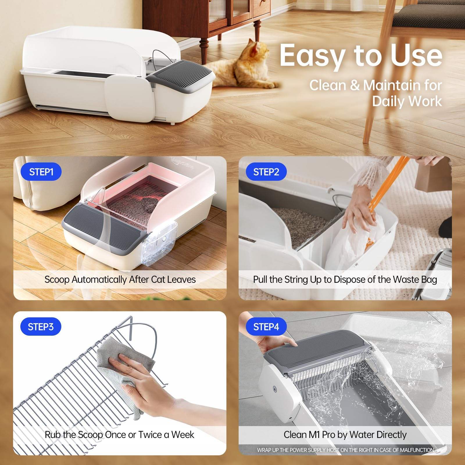 Automatic Self-Cleaning Litter Box