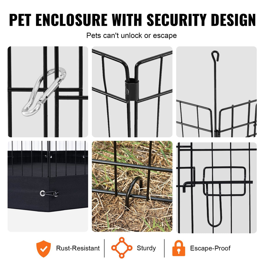 Foldable Metal Dog Playpen