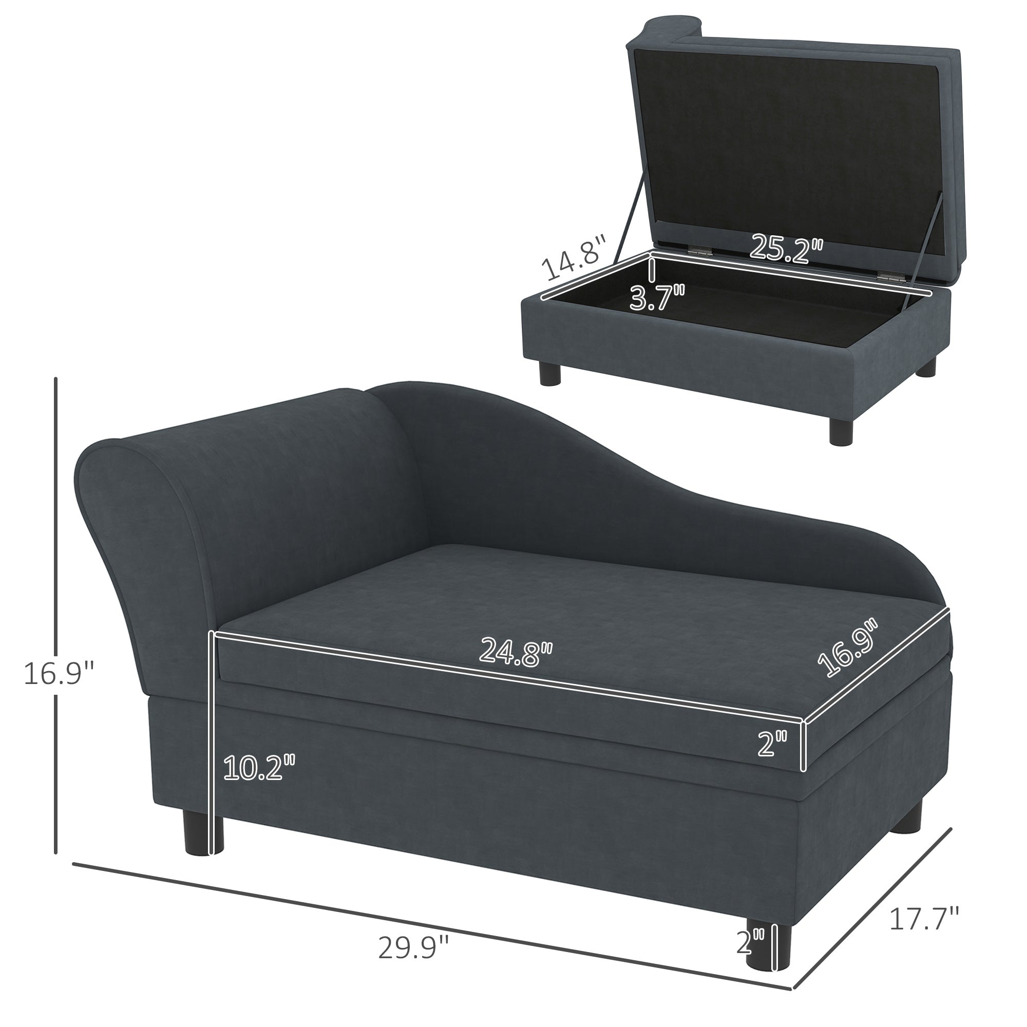 Pet Sofa Bed Couch With Storage
