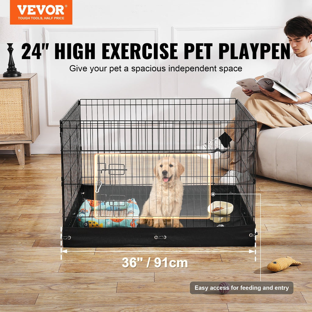Foldable Metal Dog Playpen