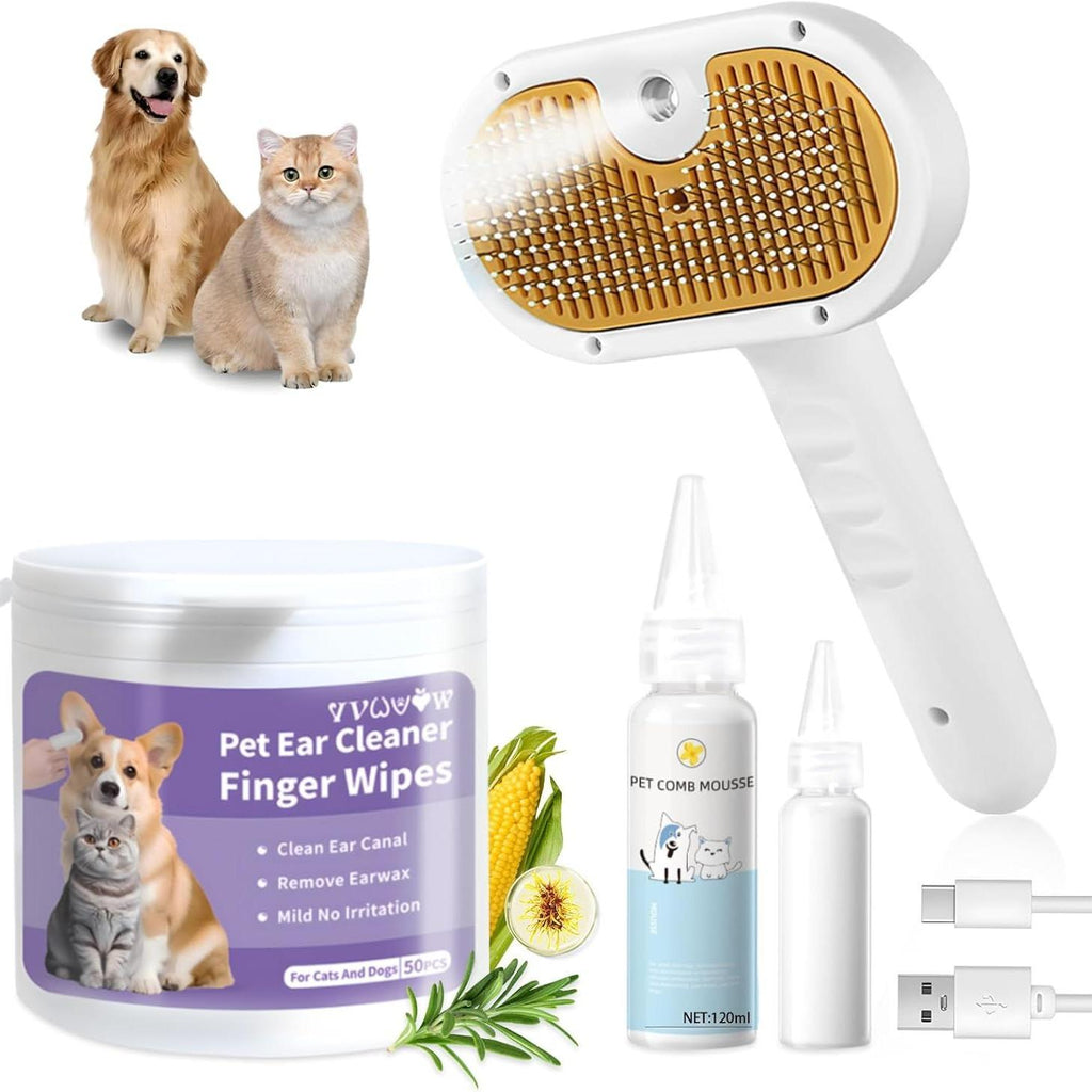 3-in-1 Pet Steam Brush